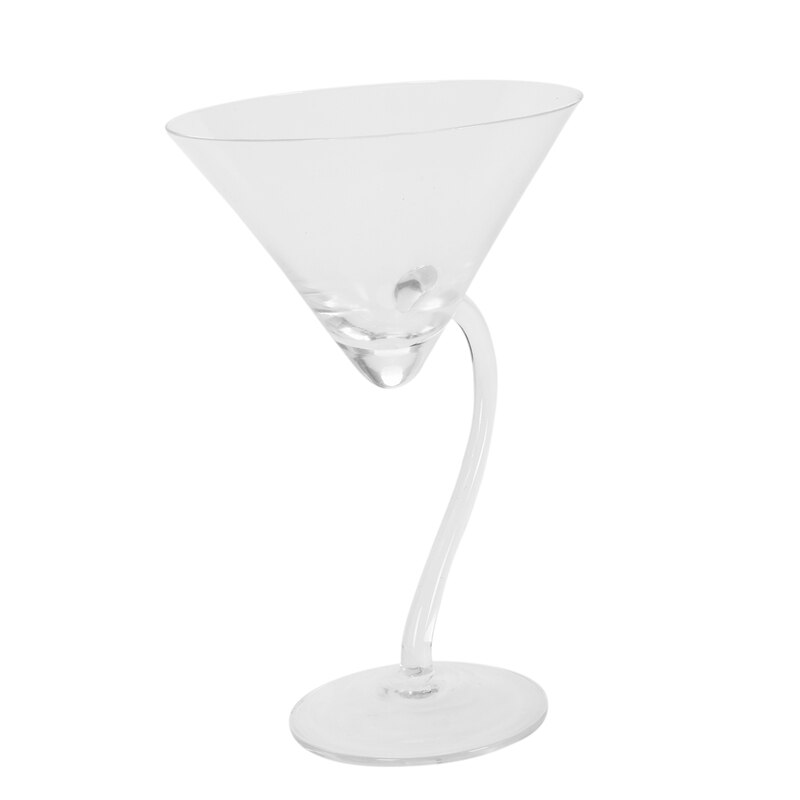 Curved Cocktail Glass Personality Glass Couple Cup Set Champagne Glass Wine Glass