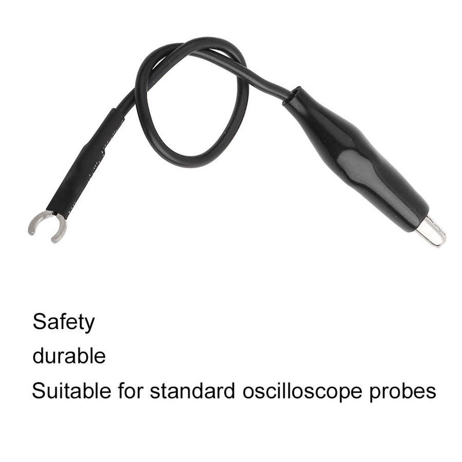 Sonda de osciloscopio, Cable de plomo a tierra con Clip, accesorios de osciloscopio, piezas de herramienta de , 4 Uds.