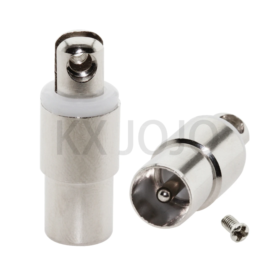 RF Coax Connector SMA Male BNC/TV/F/Universal Head Plug Connector with Screw for Replacement Telescopic Antenna Aerial Control: Ivory