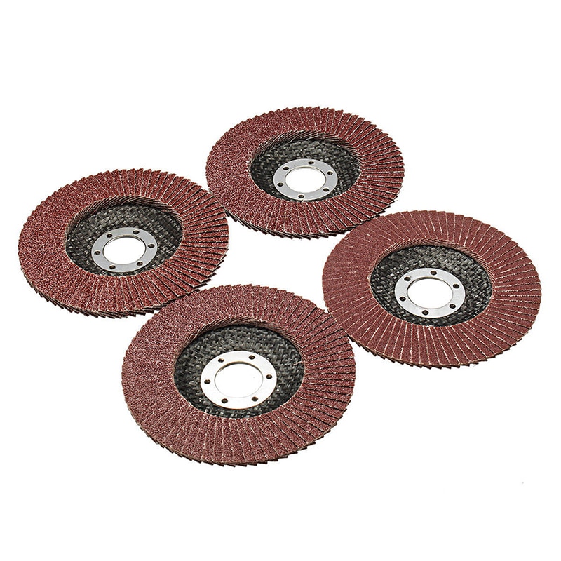 Lamellenschijven 115mm 4.5 inch schuurschijven 60 korrel slijpschijven bladen voor haakse slijper