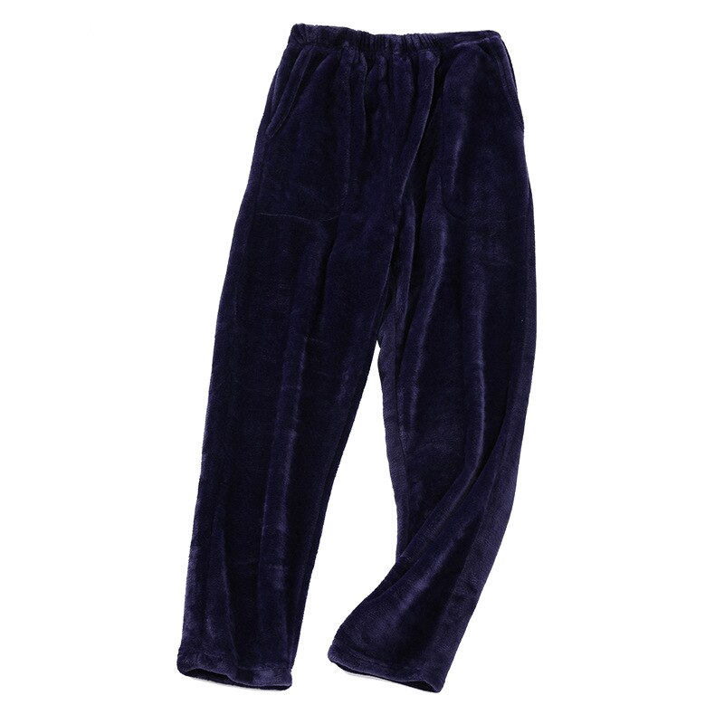 Feier hombres invierno franela Sleep Bottoms pantalones largos gruesa ropa de casa Casual pijama Pantalones suaves sueltos ropa de dormir