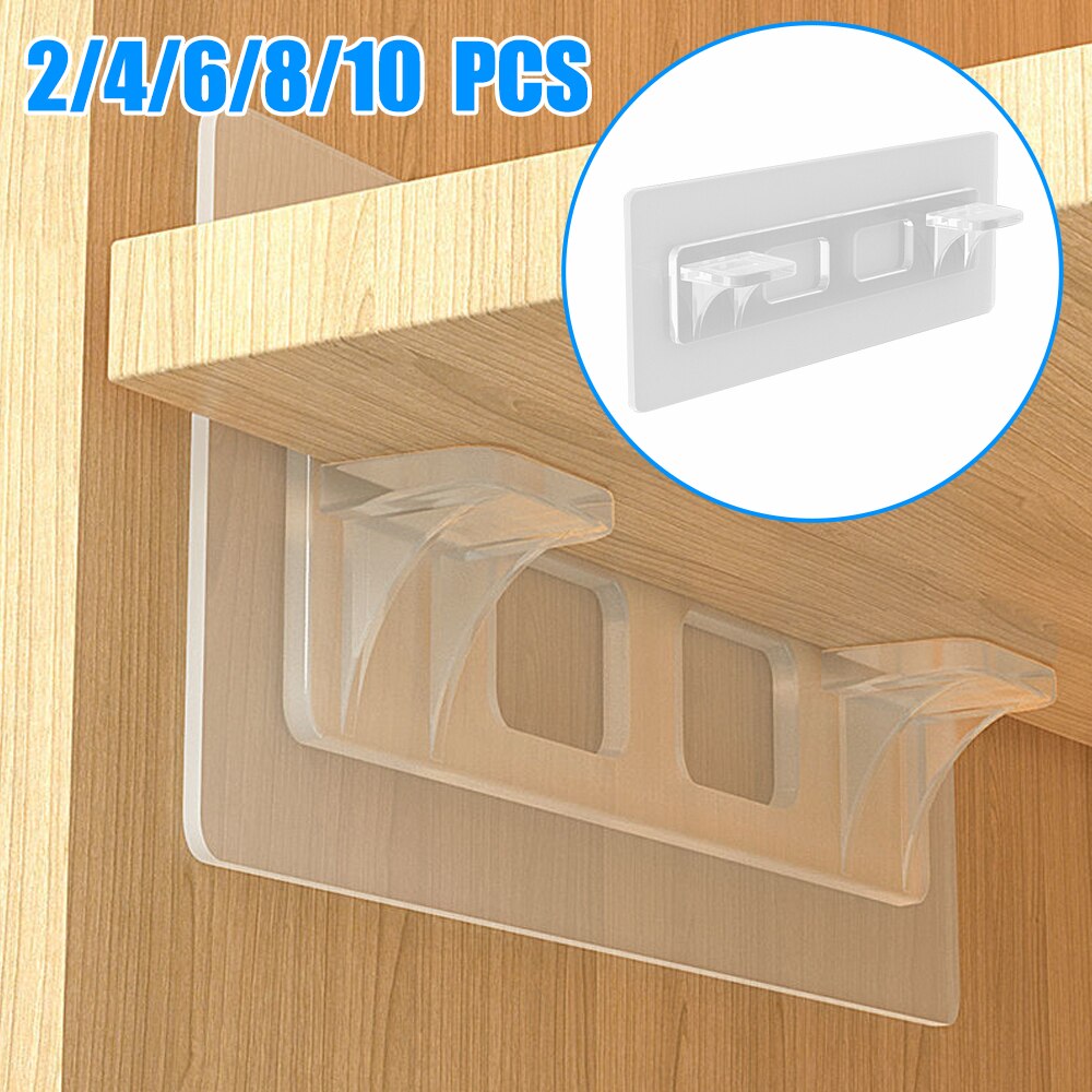 Itseliimautuvat hyllyn tukitapit muovikaappi kaappi hyllytuki klipsi rei'itysvapaa seinäripustin tarra keittiön kylpyhuoneeseen