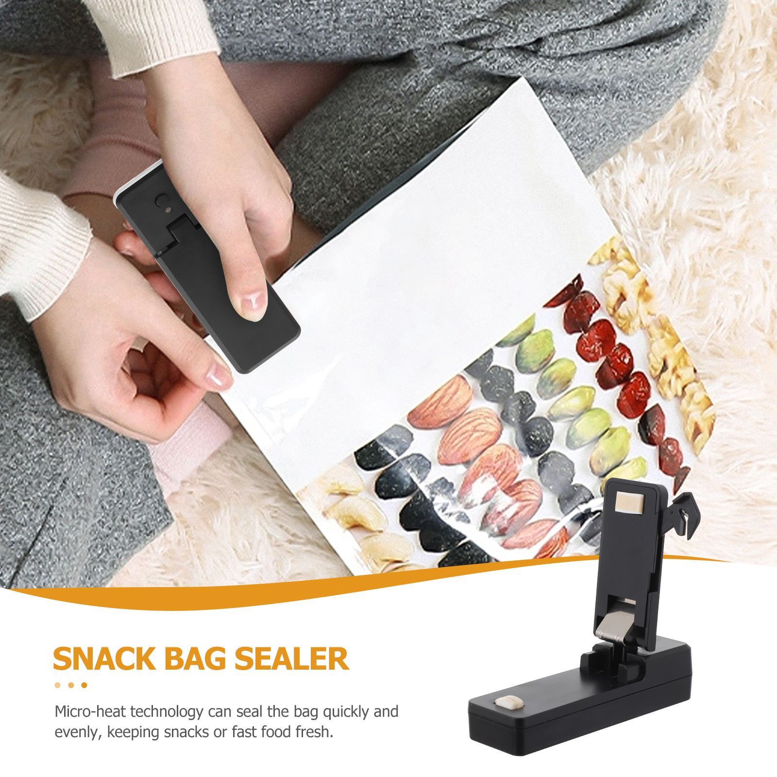 Huishoudelijke Mini Bag Sealer Draagbare Tas Sealer Snack Bag Sealer Seal Bag Sealer Vers Houden Zak Krimpkous sluitmachine