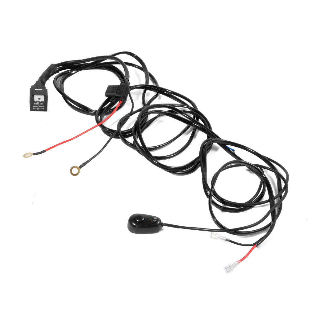 Aeobey Car LED Light Bar Wire 3M 12v 24v 40A Wiring Harness Cable Kit for Auto Driving Offroad Led Work Lamp
