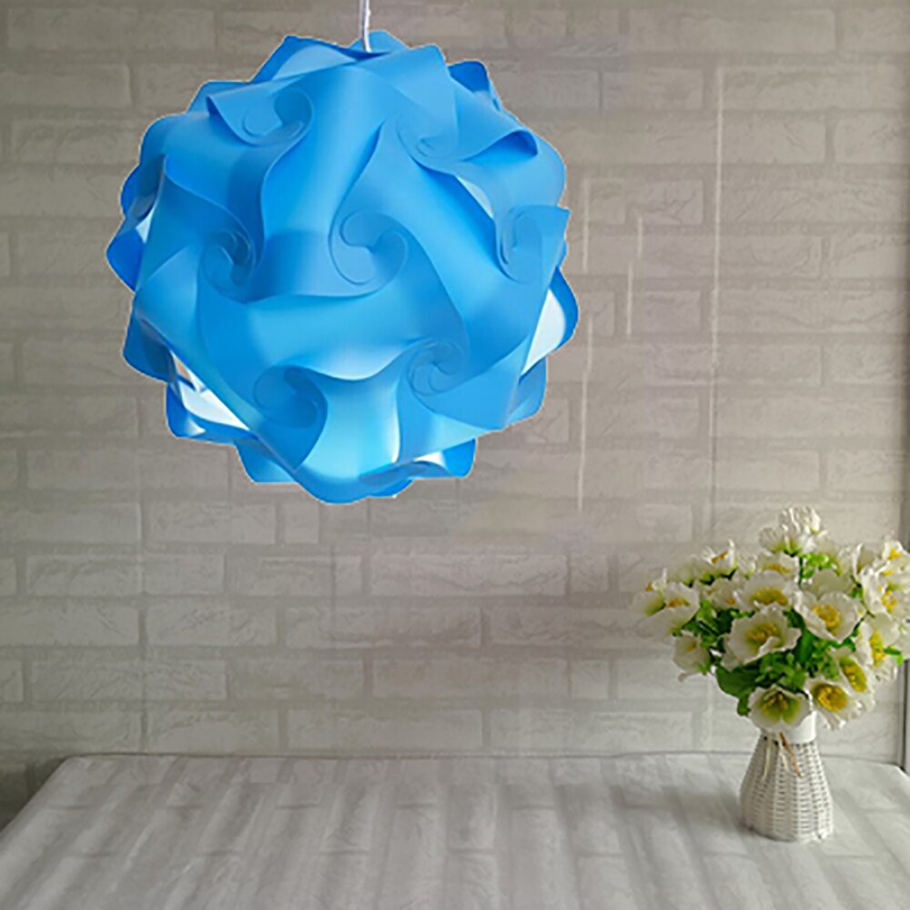 DIY Puzzle Light Lamp Shade 30 Pcs Elements Ceiling Lampshade Chandelier Pendant Lampshade Lamp Cover