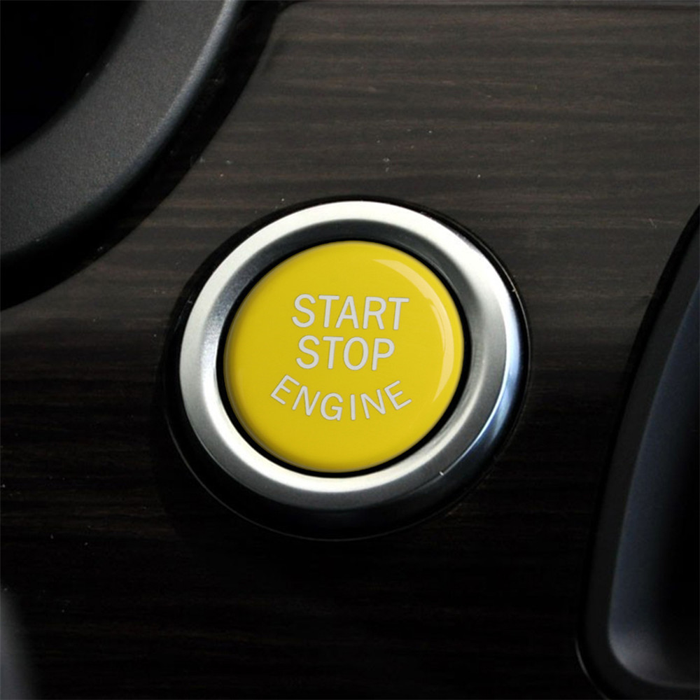 Yellow One-key Start Button for E Chassis ,G /F Chassis with Start / Stop ,F Chassis Without Start / Stop Three Types