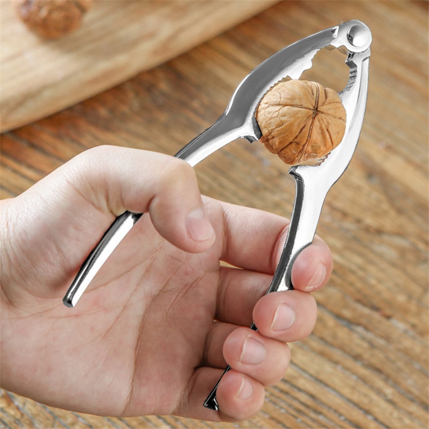 Aleación de Zinc Cascanueces descascanueces grieta almendra nuez Pecan avellana Filbert cocina tuerca descascarador Clip herramienta pinzas de sujeción Cracker