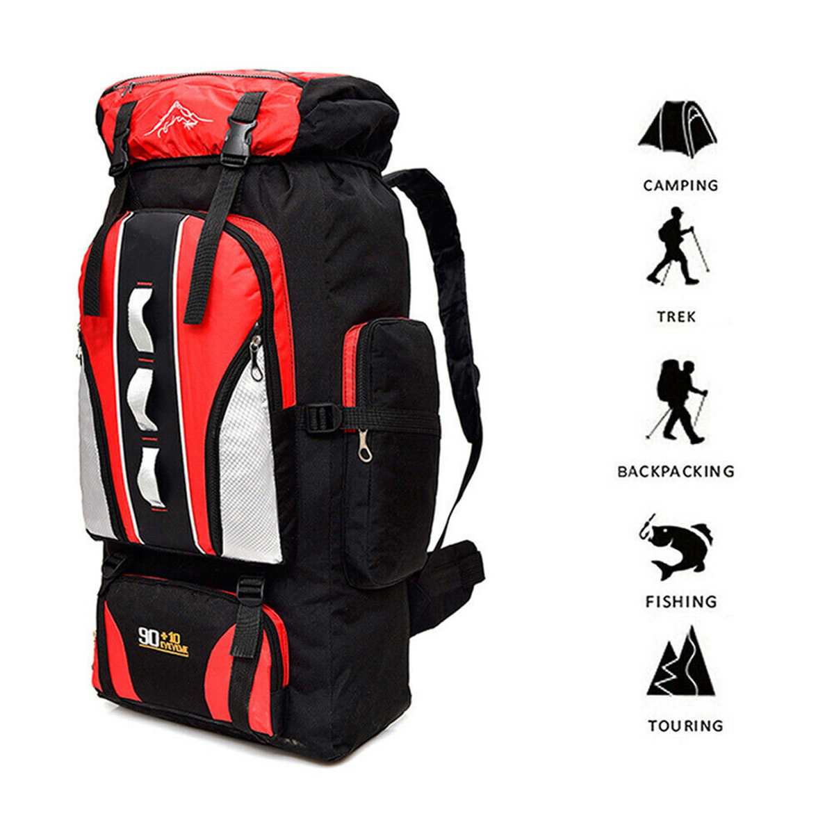 100L Waterdicht Klimmen Rugzak Rugzak Outdoor Sporttas Rugzak Camping Wandelen Rugzak Vrouwen/Mannen Trekking Bag