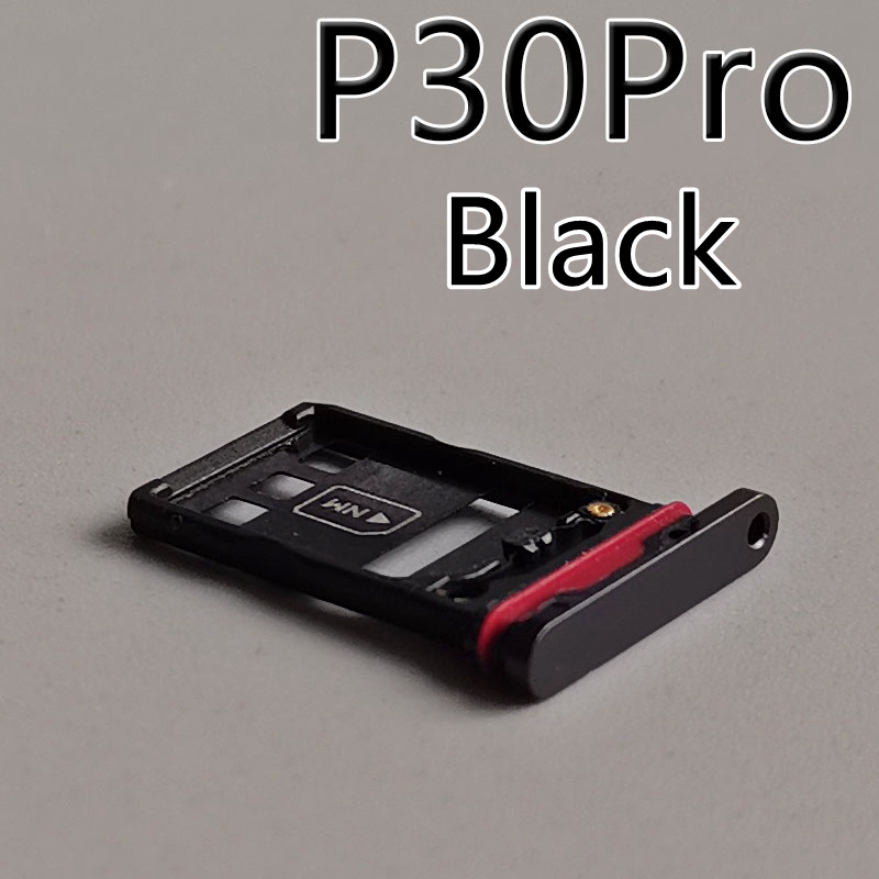 Mikro SD Karte Tablett Für Huawei P30 Lite SIM Karte Tablett Slot Sockel Halfter Adapter Ersatz Für Huawei P30 Profi VOG-L29 L09 L04: P30 Profi-Schwarz
