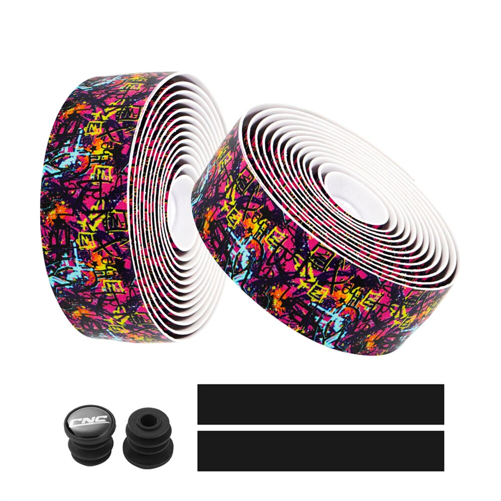 Cinta de manillar de calavera CNC para bicicleta de carretera, correa de engranaje Fixie de 2350mm, cinta de envoltura de bicicleta de PU EVA: Autumn