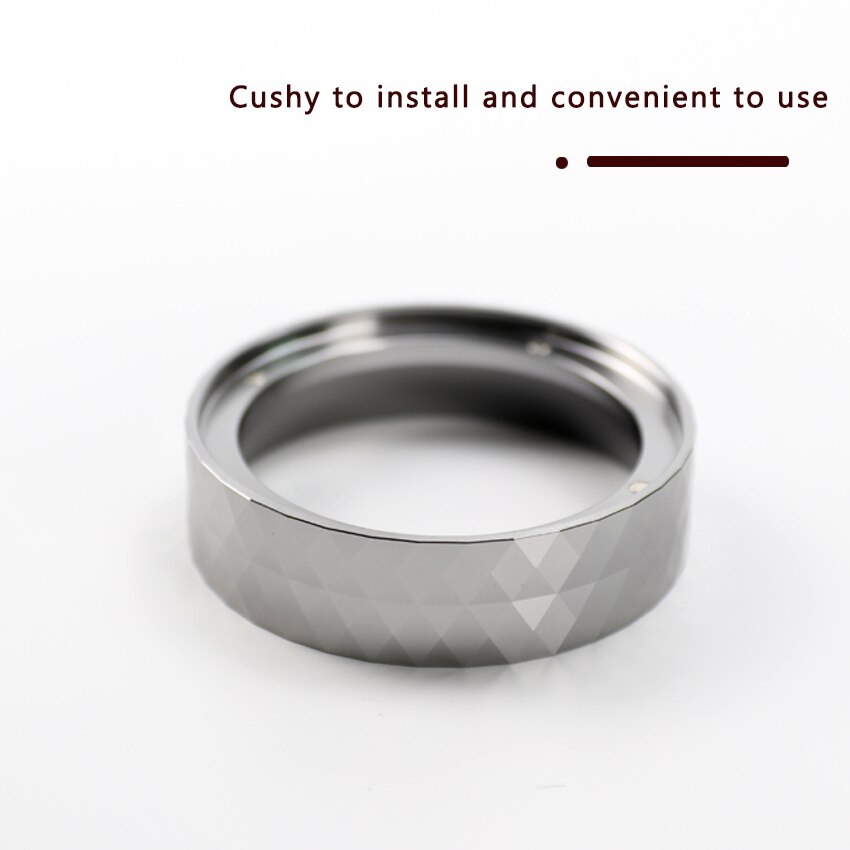 53mm doseringsring i aluminium med magnet, portafilter erstatningsring til kaffefilter til espressobrygging