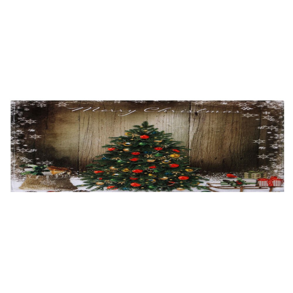 Vrolijke Kerst Tapijt Deur Mat Kerstman Gedrukt 40X120Cm Jaar Slaapkamer Accessoires Xmas Matten # YL5: D