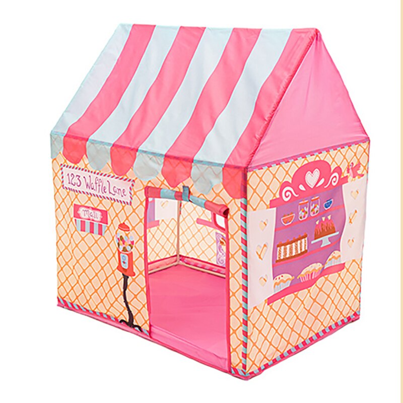 Børnetøj til børn bærbart tipi infantil hus wigwam til børn legetøj til piger barnetelt: Kun teltet