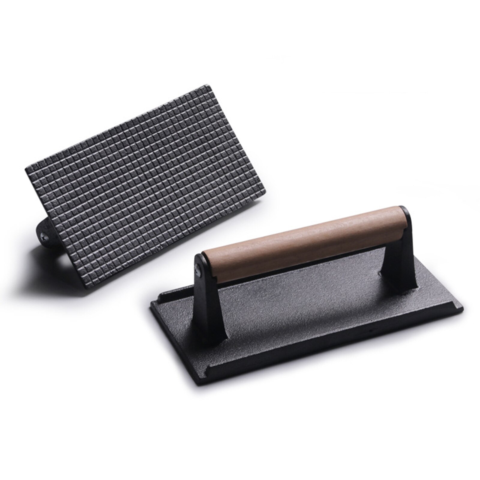 Kitchen Tool Meat Press Pee Grill Press Cast Iron Pressure Plate 1pcs Meat Press 21x11cm Bbq Barbecue Squid Press Plate