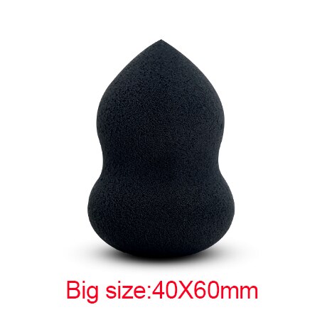 Cocute Makeup Sponge Beauty Cosmetic Puff Foundation Facial Makeup Soft Powder Puff Make Up Sponge: Large Black