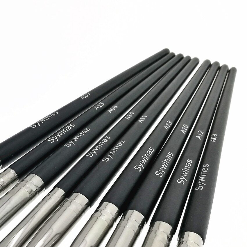 Ögonbryn ögonskugga borste set sywinas 9 st blandning ögonfrans eyeliner kosmetika make up kit ögon makeup borst set