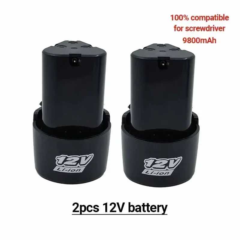 Batería De Litio Para Destornillador, Pila De Respaldo De 12V,9800mAh, 100% Origen, Larga Duración, Nueva, Gran Oferta: Blue