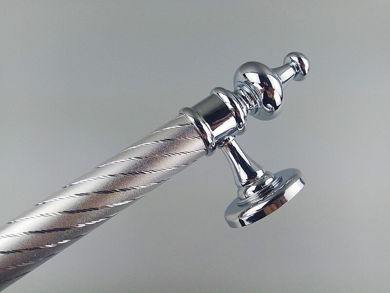 345mm Chrome Furniture Hardware Wooden Door Handles Bathroom Bedroom Restaurant Sliding Door Handle Wardrobe Push Pulls Handles