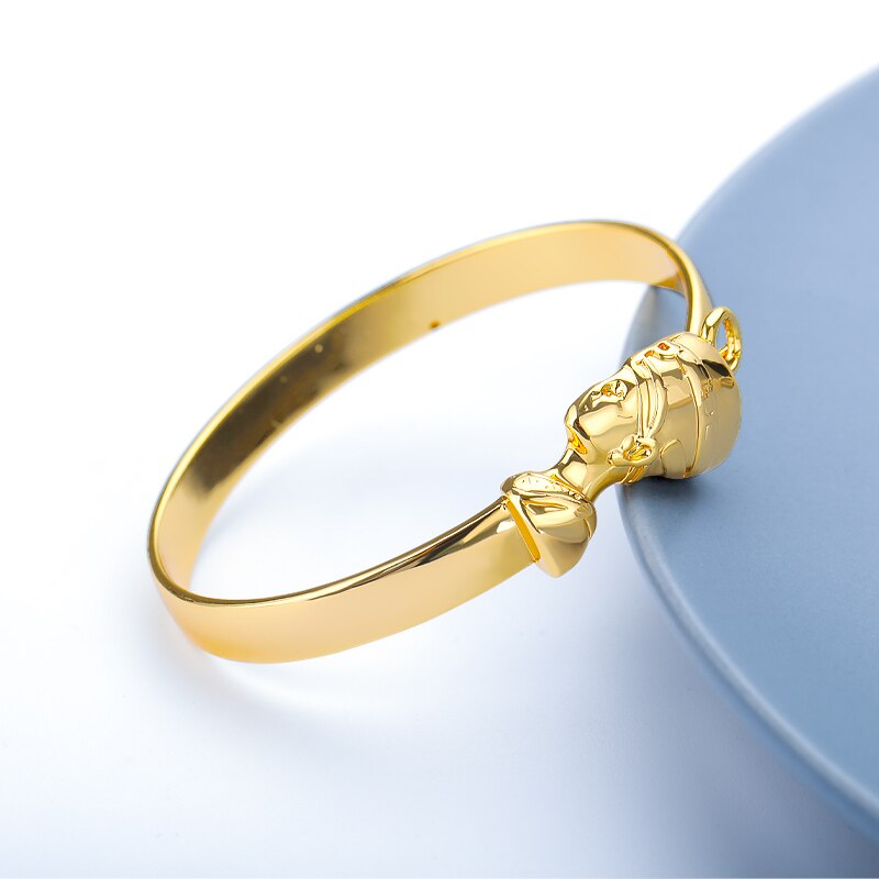 Egyptian Nefertiti Bracelet For Women Egypt Jewelry Gold Adjustable Stainless Steel Queen Bangles Bracelets Couple Men Bracelet