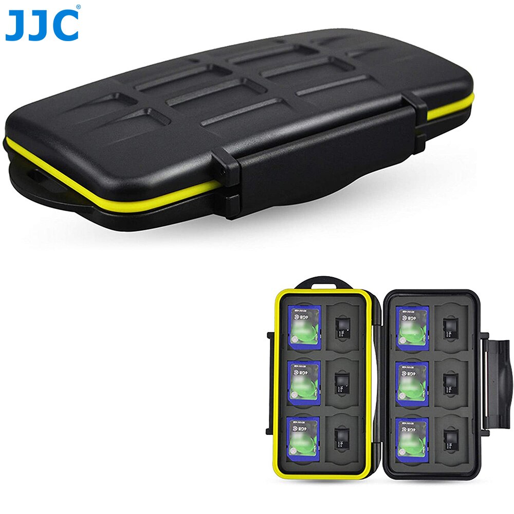 Jjc Waterdichte Sd Microsd Card Case Houder Hard Case Storage Box Voor Sd/Sdhc/Sdxc/Micro Sd/Tf Card Container Voor Dslr &amp; Computer