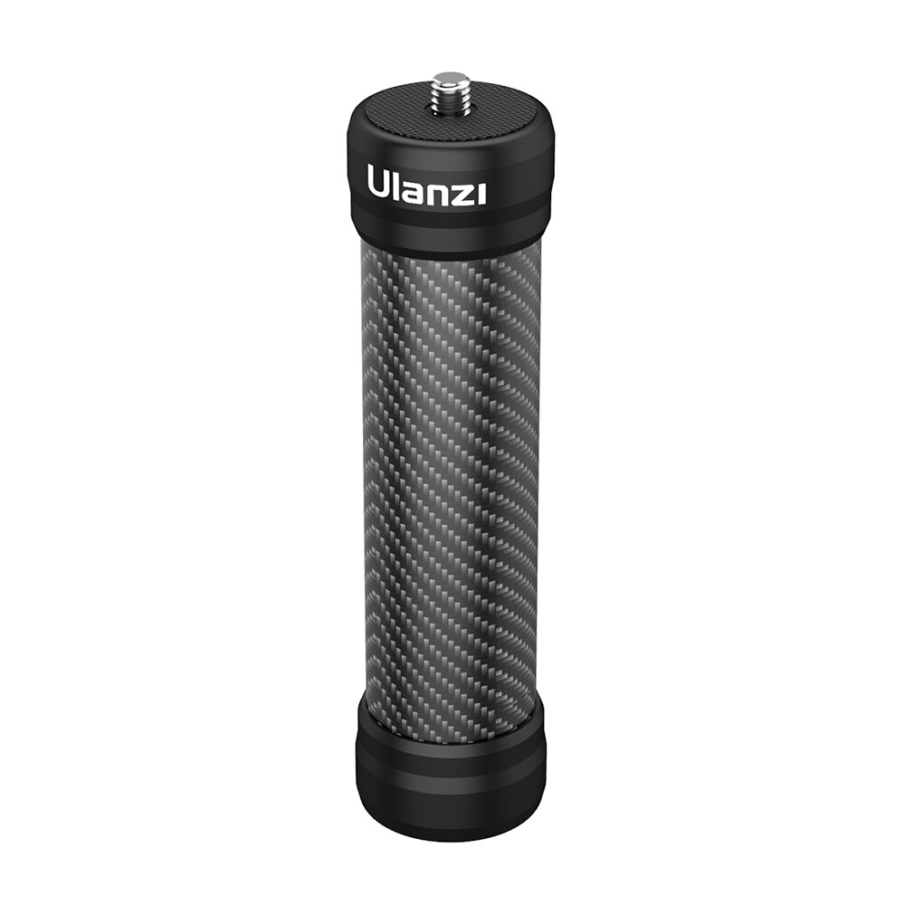 Ulanzi universal cabron fibra haste de extensão 12cm com universal 1/4 parafuso para câmera cardan estabilizador suporte braçadeira do telefone