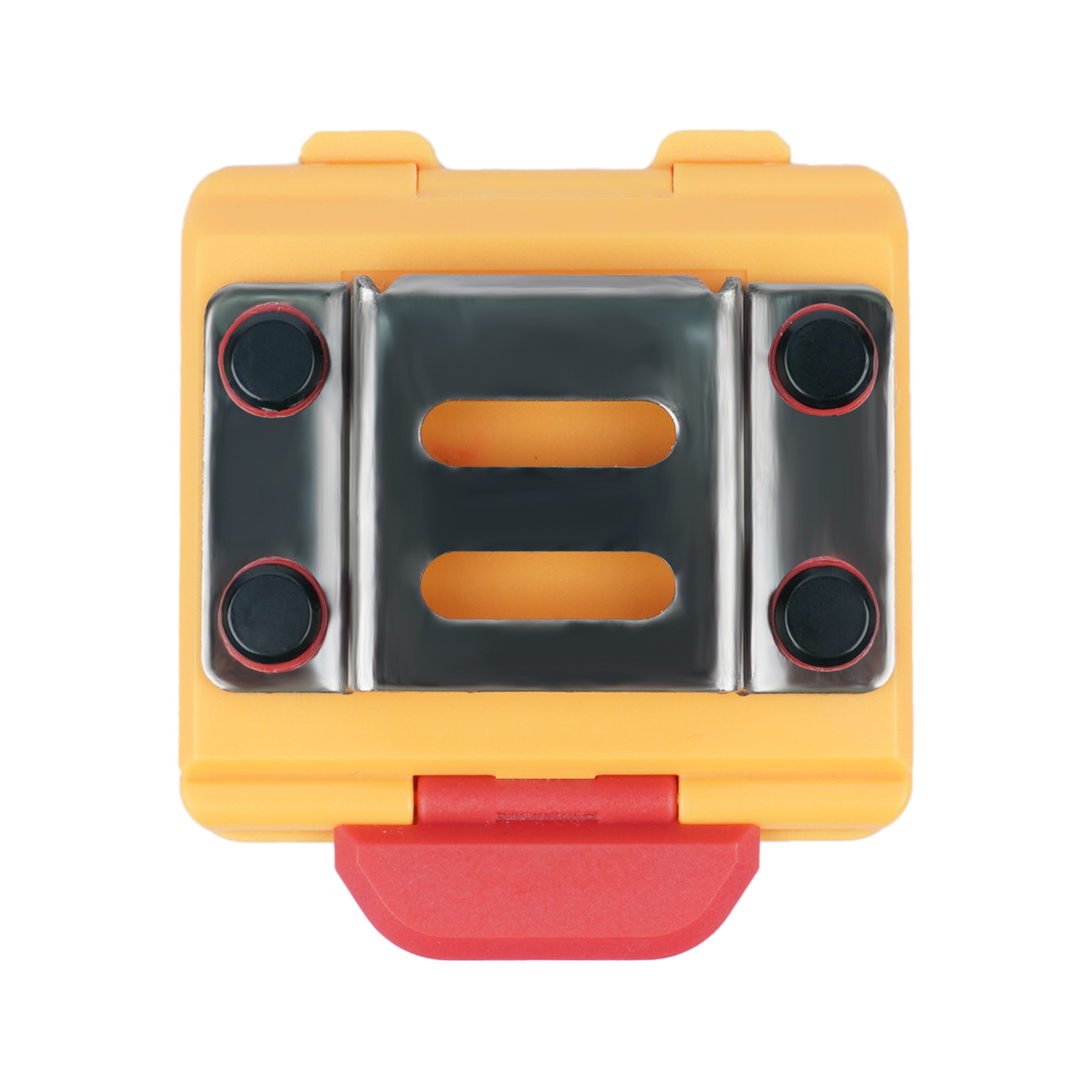 Meetlint houder, riem meetlint houder met 1 meetlint riem clip riem meetlint clip, clip-on meetlint houder: YELLOW