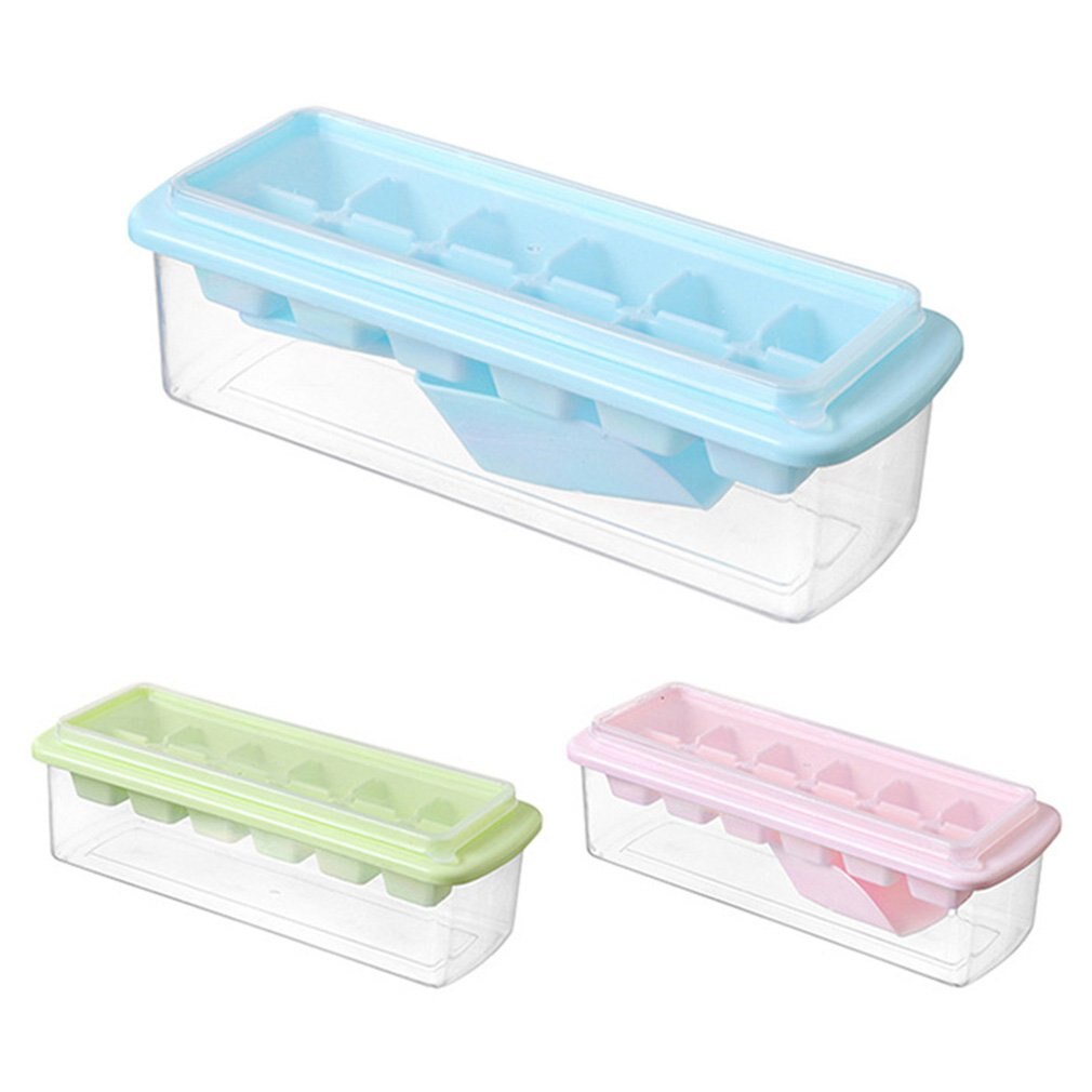 Baby Food Box Ice Grid Ice Tray 33 Grid Anti Overflow Mould Suitable For Freezers Cocktail Whisky Baby Food: Gray