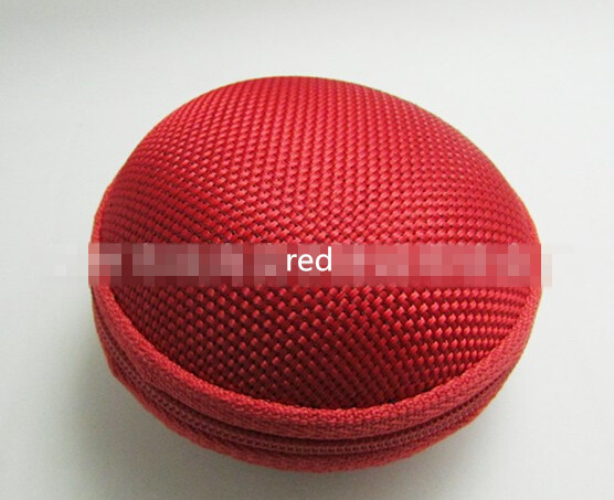Monedero redondo de almacenamiento rígido para auriculares, auriculares, tarjetas SD, TF, mini bolsa V1711: 2