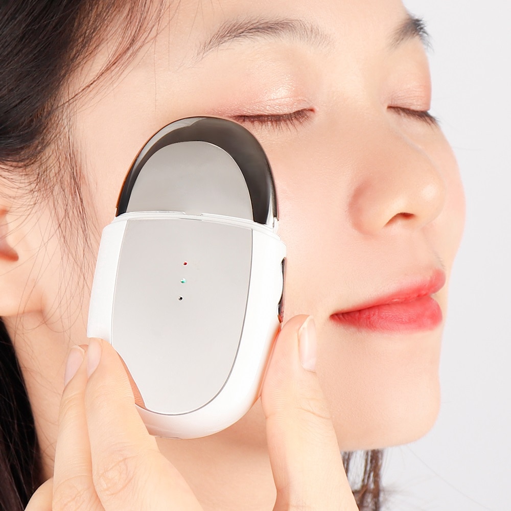 EMS Ion Eye Massager Heat Magnetic Vibrating Eye Care Device Diminishing Eye Bags Dark Circles Relieves Eye Fatigue Skin Tighten