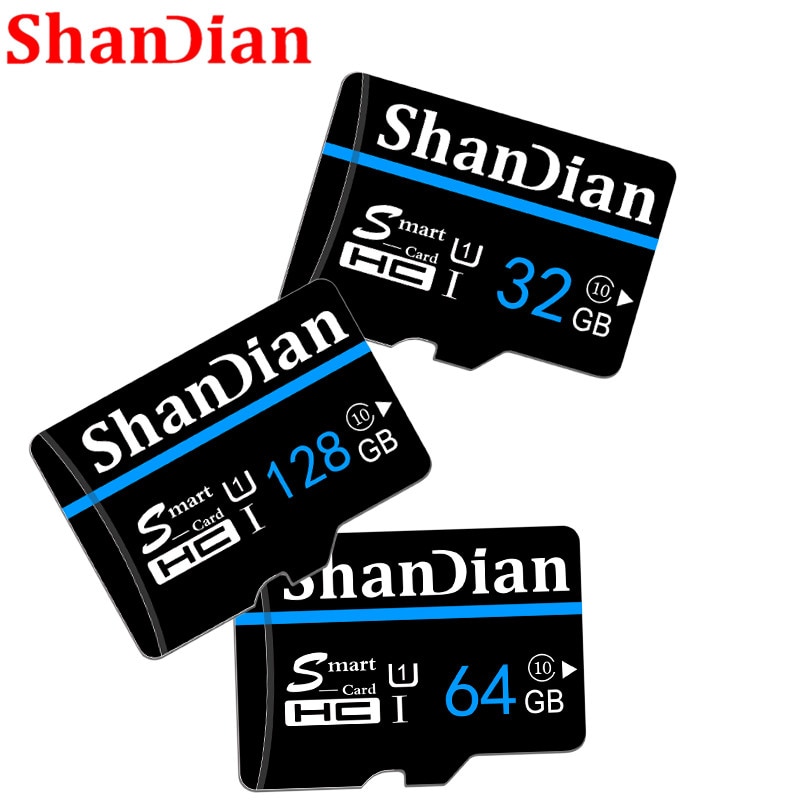 SHANDIAN Micro SD Card Memory Card 32GB cartao de memoria Class 10 64GB carte memory 16gb 8GB TF Card 16GB