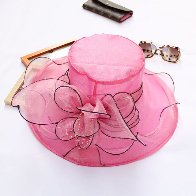Mode Roze Blauw Bruiloft Hoeden Bruiloft Accessoires 9 Kleuren Bridal Voor Bruiden Fascinators Avond Vrouwen Elegante Formele Hoed: Pink