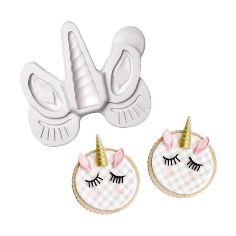 1 pc Cake Tool Unicorn Horse Ear Silicone Mold Sugarcraft Chocolate Fondant Tool Sugarcraft Mould