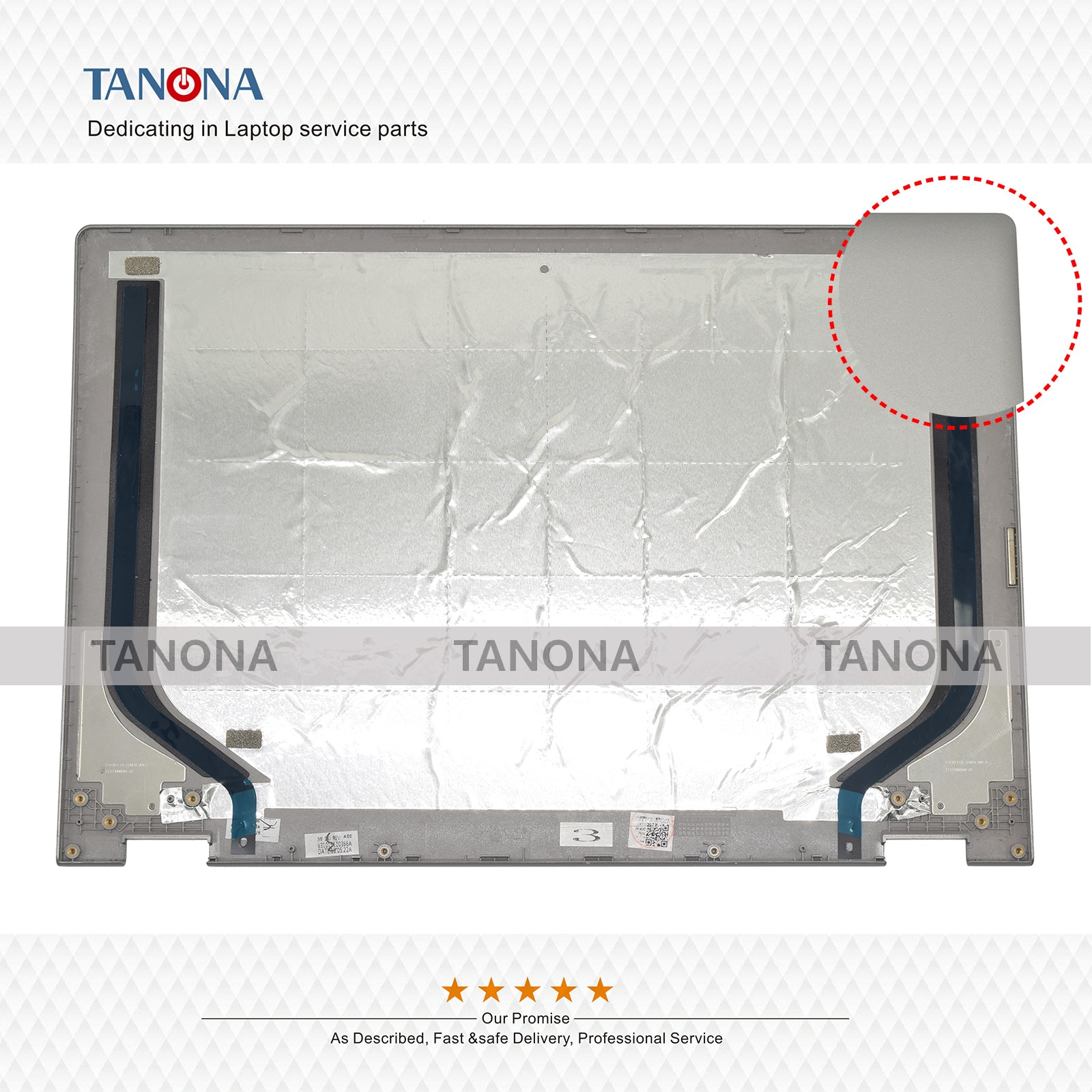 Orig 5 cb 0 r 08505 ap173000110 pour lenovo yoga 530-14 ikb 530-14 flex 6-14 lcd couvercle arrière coque supérieure châssis coque argent