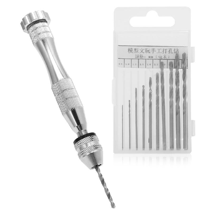 Precise Hand Drill Non-Slip Handlebar Hand-boring For Gimlet DIY Jewelry Accessories