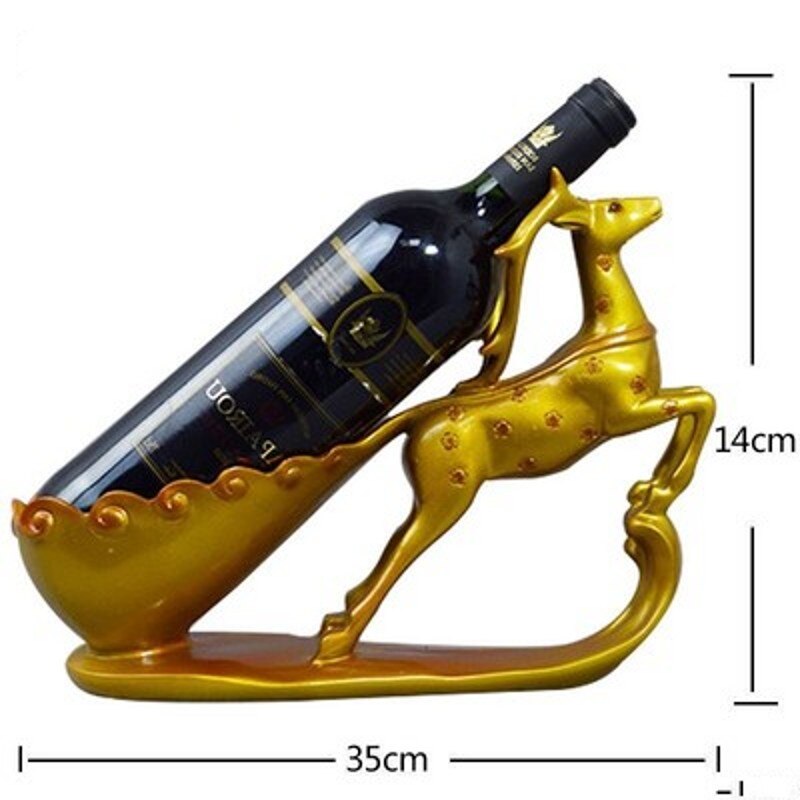 Bleu doré Cygne Vin Porte-Bouteille Champagne Cocktail Support D'étagère De Barre de Stockage De Bière Potable Ornement Artisanat Accessoires: style 8