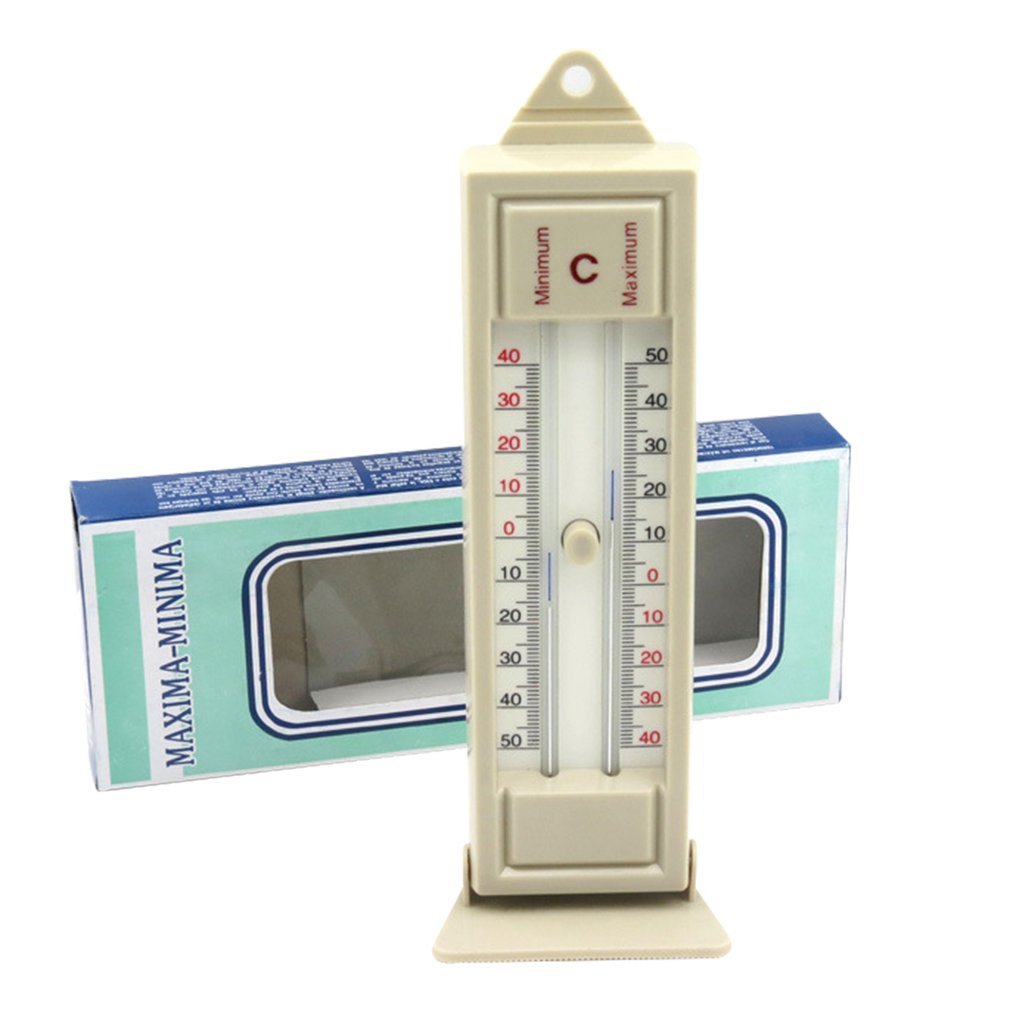 Maksimum &amp; minimum termometer innendørs utendørs hage drivhus vegg temperatur monitor  -40 to 50 graders termometer