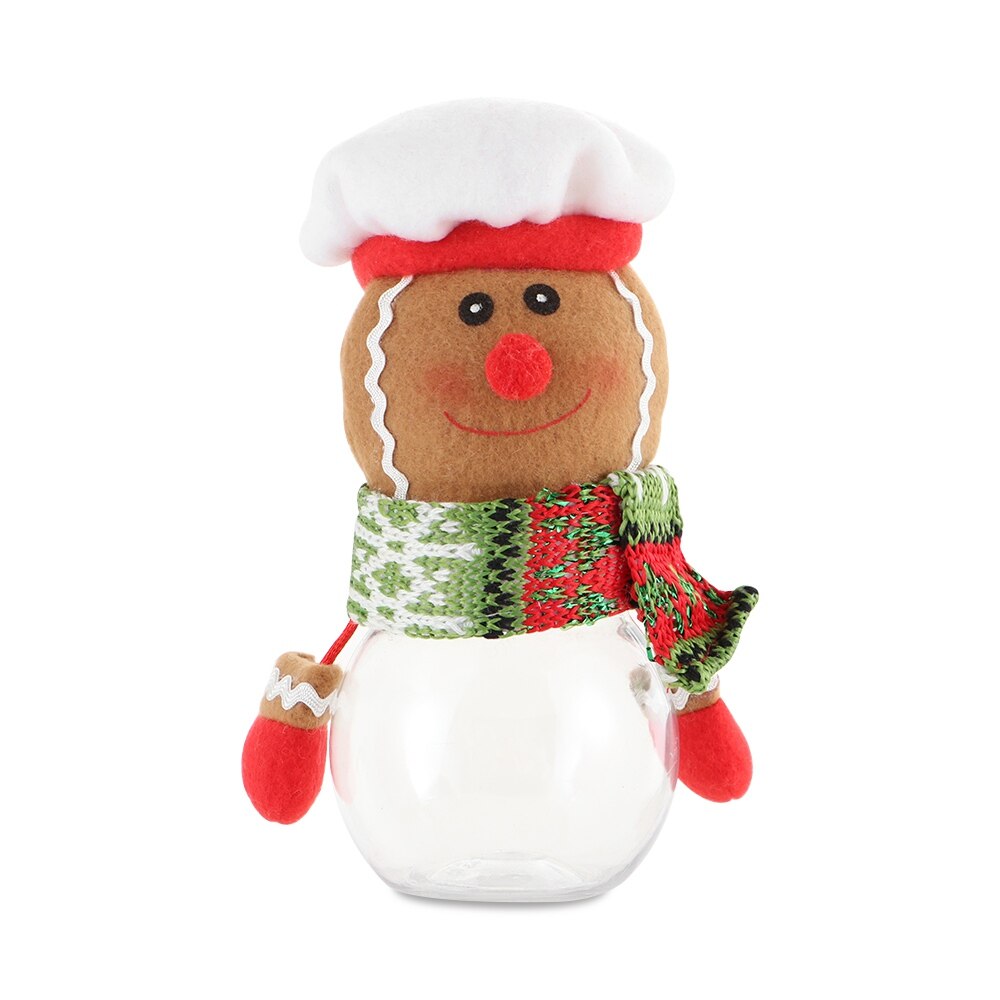 Glædelig juledyr snemand julemanden xmas ornament cookies poser børn sukker krukke slik opbevaringsboks: Kagemand