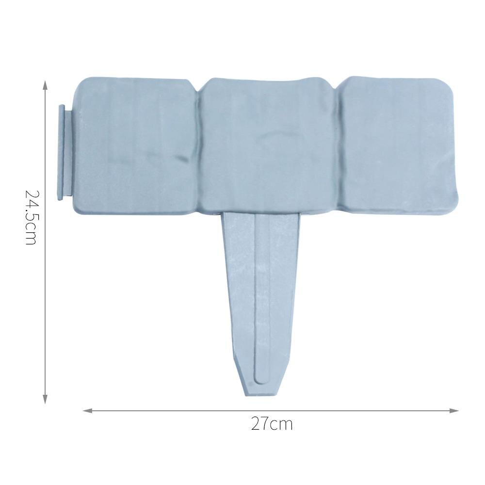 10 Pcs Plant Border Gardening Garden Lawn Edging Stone Effect Lawn Edging Garden Border Plastic Garden Lawn Edging
