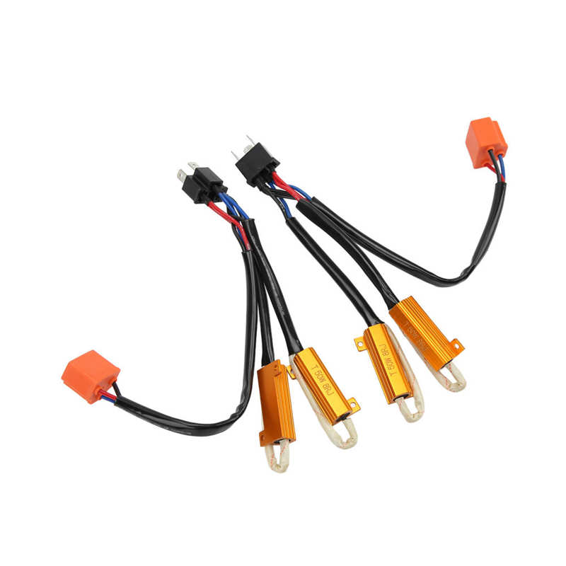 T50W8RJ LEDs Lamp Error Free Decoder LED Load Resistor Adapter for Headlight