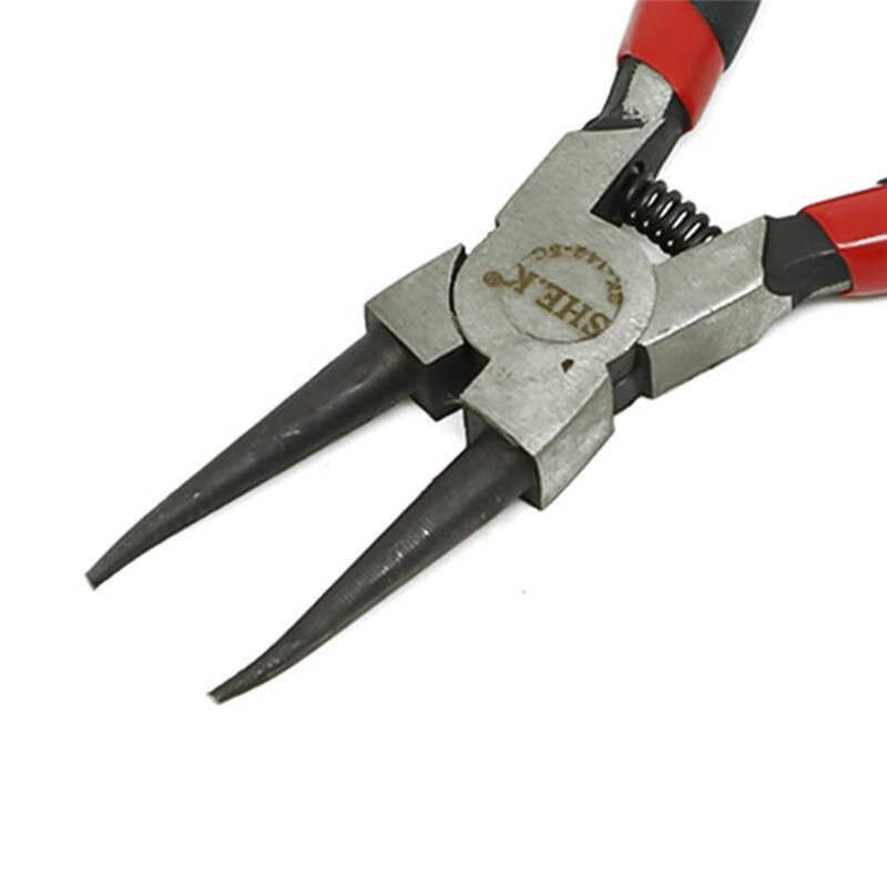 Pack-4 Heavy Duty Circlip Pliers Kit Outside Inside 7" 180mm Right Angled Beak Portable Multifunctional Snap Ring Circlip Pliers