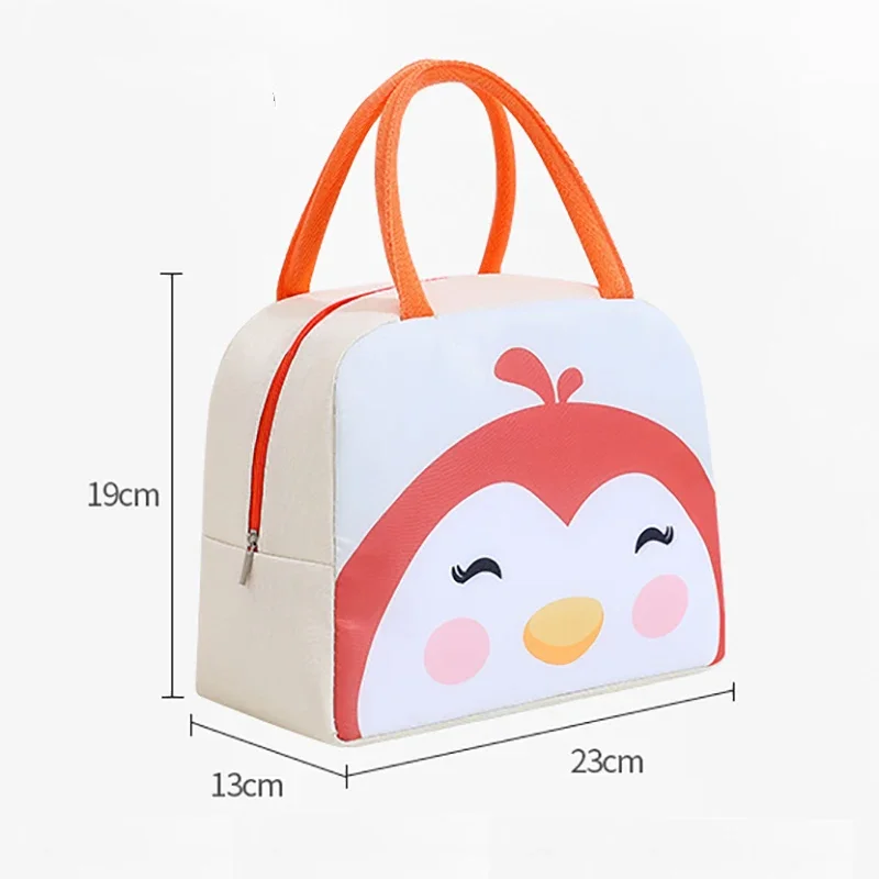 Children Lunch Bag Portable Cute Dinosaur Animals Waterproof Food Warmer Lunch Box Insulated Bag Kids School Food Storage Bags