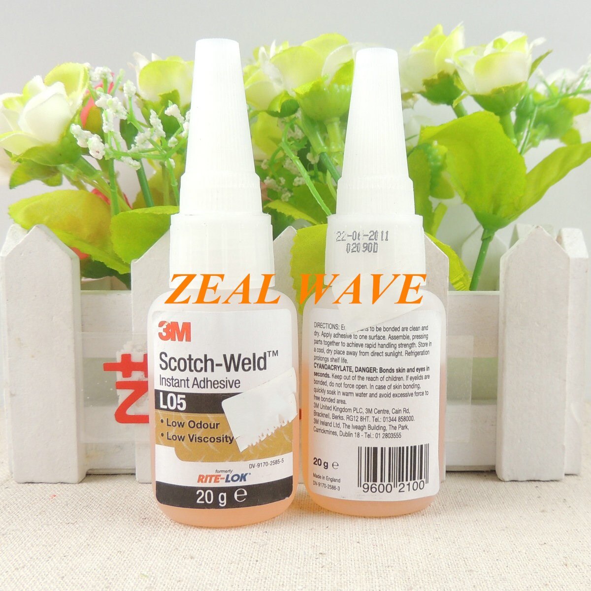 3M-LO5 Quick-Drying Adhesive High-Performance Multi-Purpose Quick-Drying Agent Fuel-Resistant Instant Adhesive 1Pcs