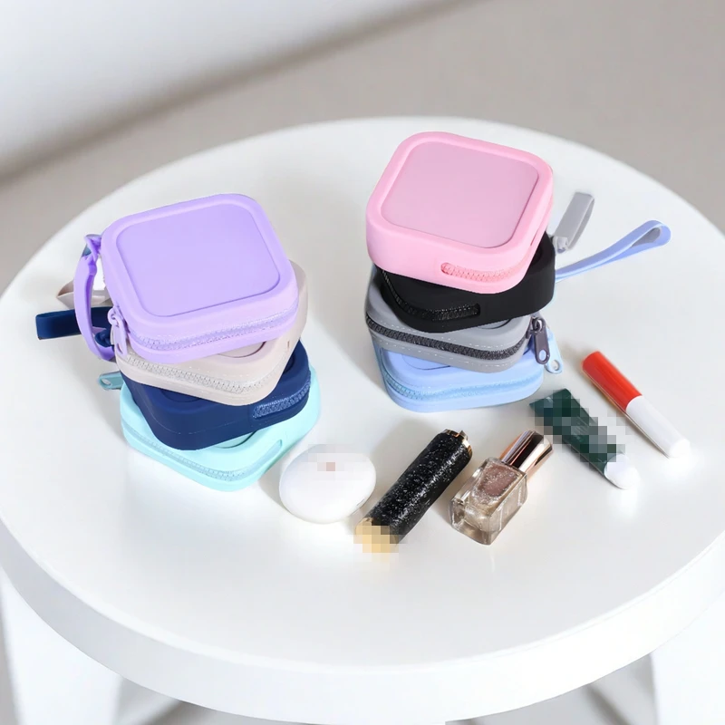 2025 klasyczny silikonowy portfel z organizerem wodoodporna portmonetka zamek błyskawiczny torba na słuchawki etui podróżne studenci