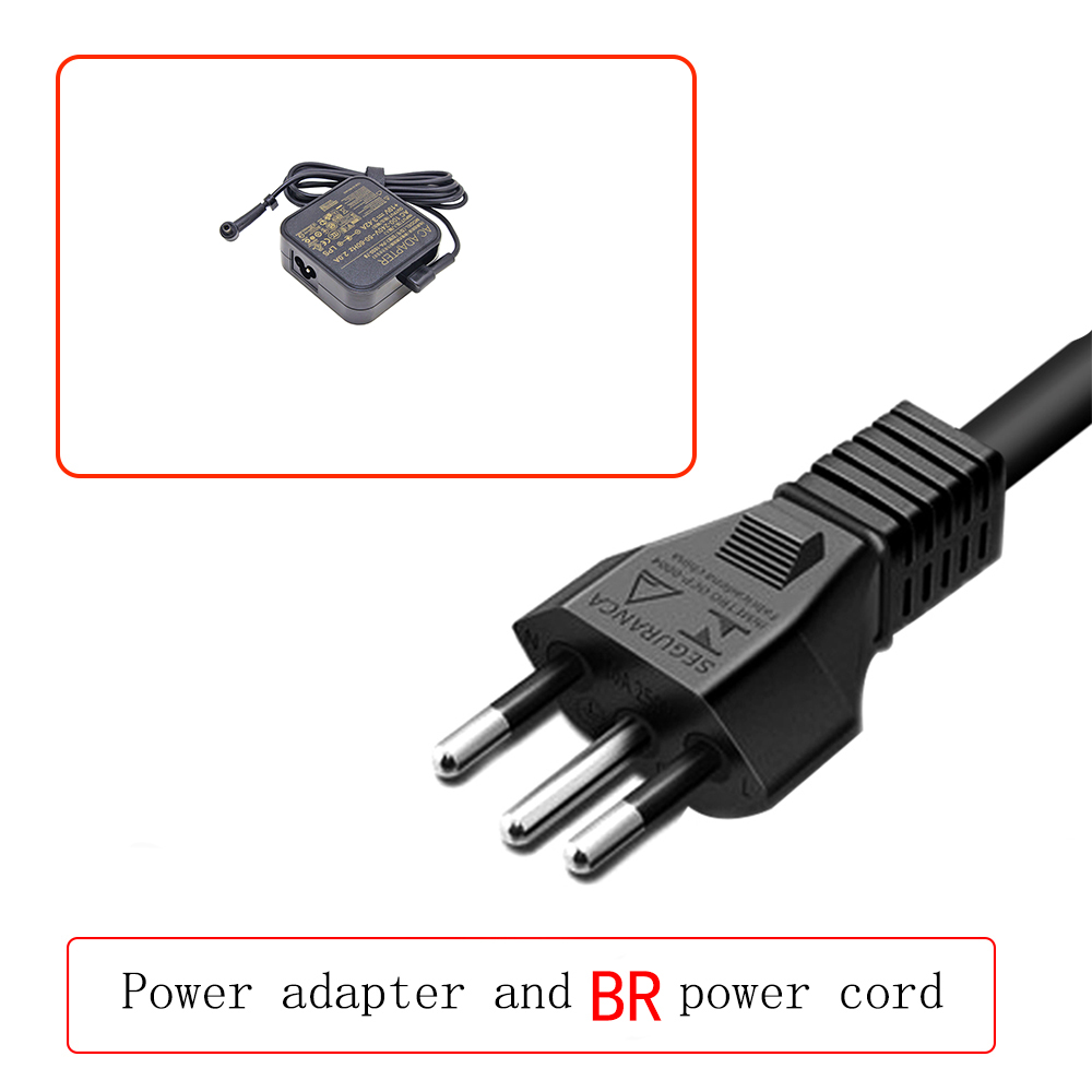 Ładowarka 19V 3.42A 65W 4.5*3.0MM Adapter do laptopa ASUS X755J UX481 UX481FL UX480 UX480FD P553UJ PU301LA Zenbook UX21 UX31A U38N: FIOLETOWY