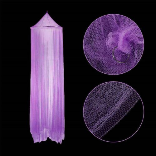 Branco rosa azul redonda cortina de renda cúpula cama dossel rede princesa mosquiteiro