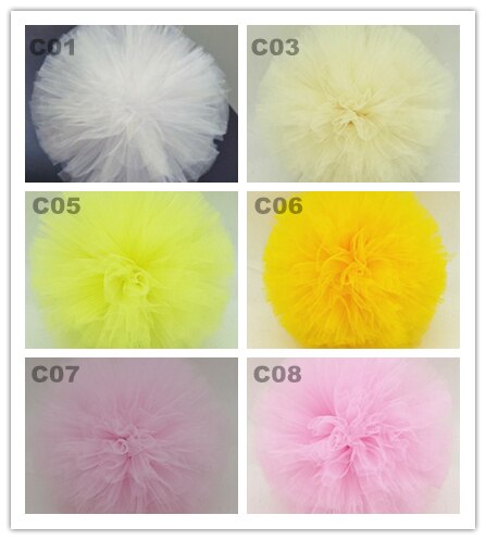 30cmst tyll pompoms fest bröllopsdekoration tyll pom pom