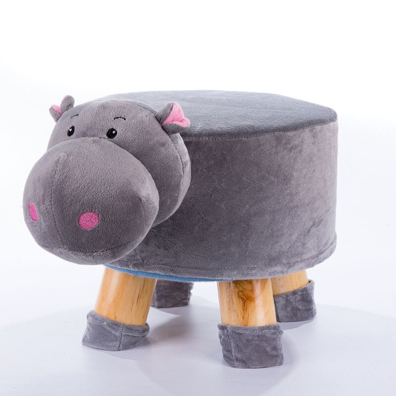 Cartoon Dier Kruk Massief Houten Kinderen Salontafel Kruk Thuis Kleine Sofa Kruk Afneembaar En Wasbaar WF6051005: 05