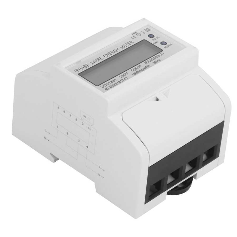 2P Single Phase Din Rail Energy Meter Large-Screen... – Grandado