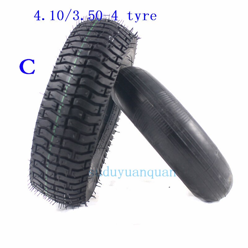 4.10/3.50-4 410-4 350-4 tyres tubes for Electric Scooter Wheelchair Elderly Mobility Scooter Wheelbarrow 4.10-4 3.50-4 tires: tyre C