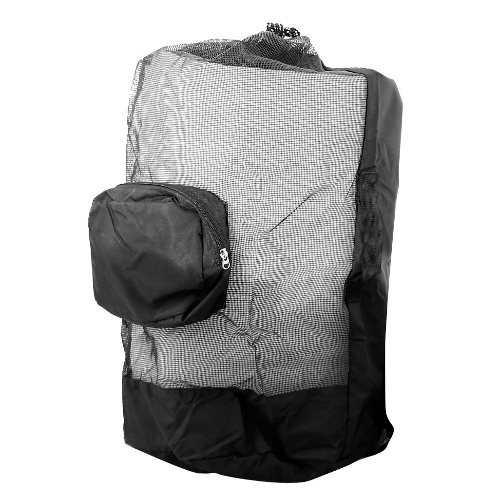 Lightweight Foldable Scuba Snorkeling Diving Mesh Bag Backpack Duffel Dive Bag W/ Compact Pocket For Diving Snorkeling